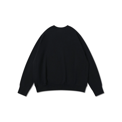 Custom Nike Sweatshirt Black Celestial Planets Pattern