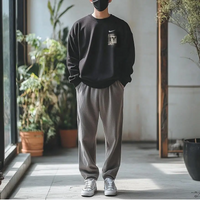 Custom Nike Sweatshirt Black Featuring Fantasy - themed Graphics