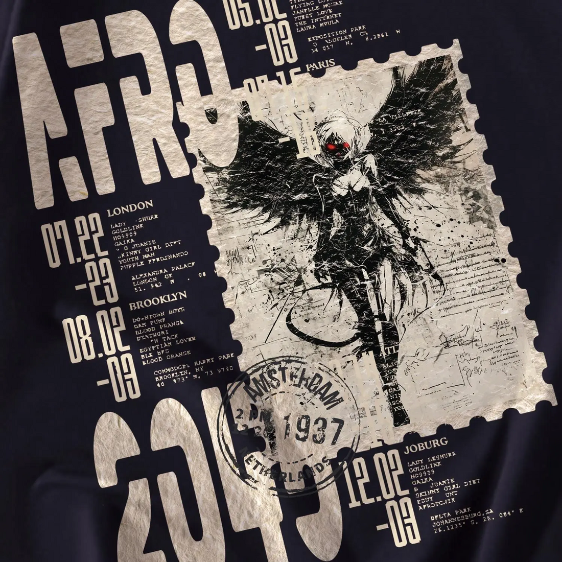 Custom Nike Sweatshirt Black Featuring Fantasy - themed Graphics