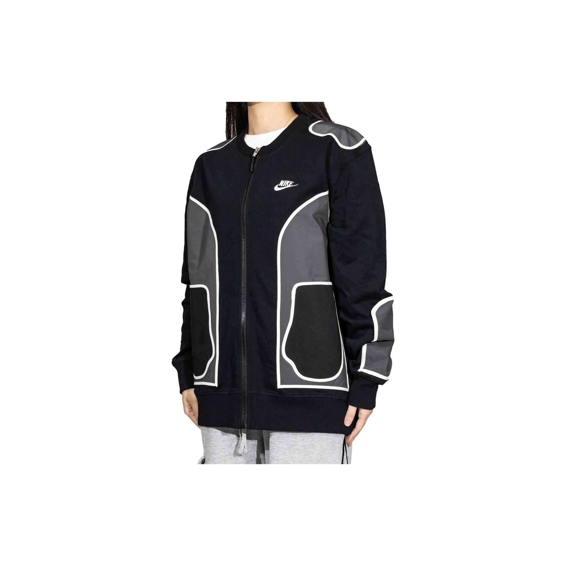 Custom Nike Sweatshirt Black Gray Graphic Design