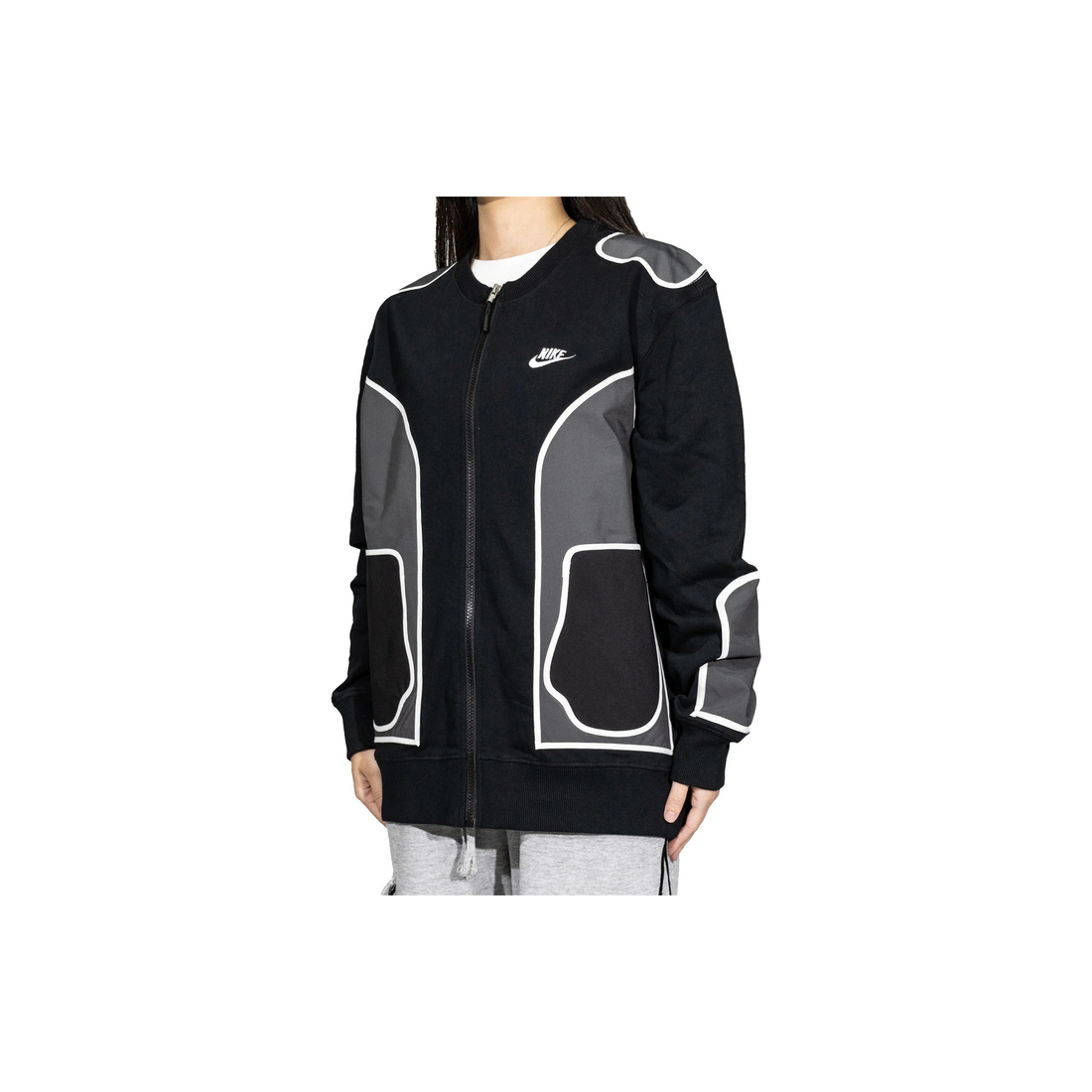Custom Nike Sweatshirt Black Gray Graphic Design