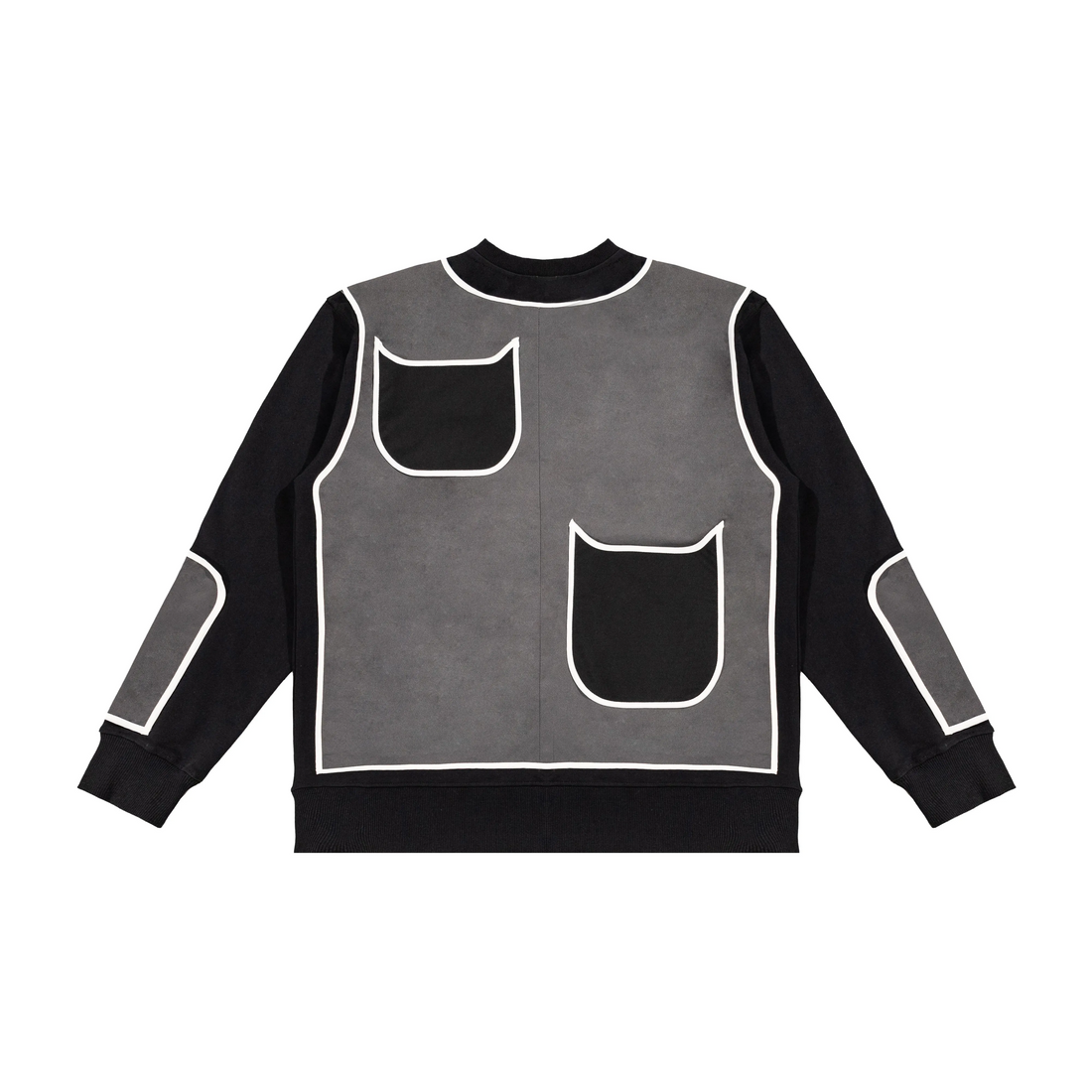 Custom Nike Sweatshirt Black Gray Graphic Design