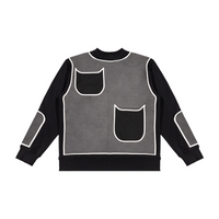 Custom Nike Sweatshirt Black Gray Graphic Design