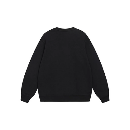 Custom Nike Sweatshirt Black Teddy Bear Pattern Fabric