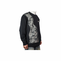 Custom Nike Sweatshirt Black With Irregular Paisley Fabric