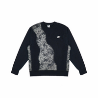 Custom Nike Sweatshirt Black With Irregular Paisley Fabric