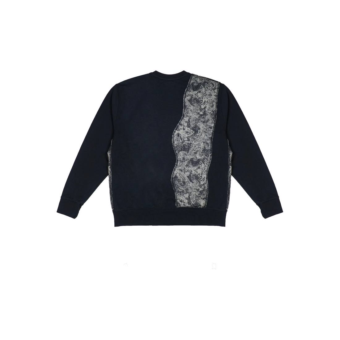 Custom Nike Sweatshirt Black With Irregular Paisley Fabric