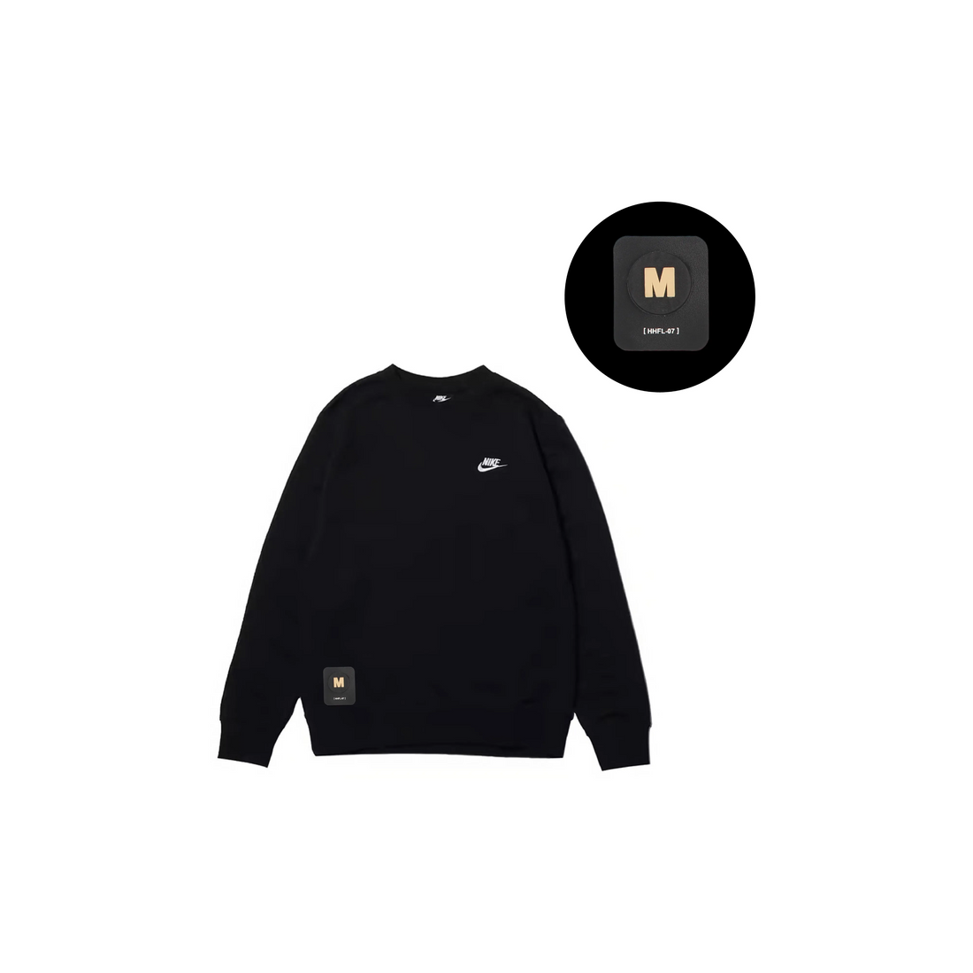 Custom Nike Sweatshirt Black With Nike Logo