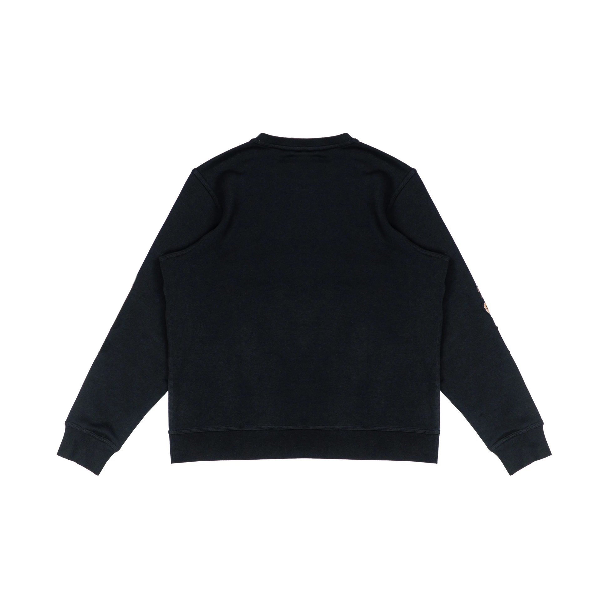 Custom Nike Sweatshirt Black With Vintage - Style Patchwork Pattern