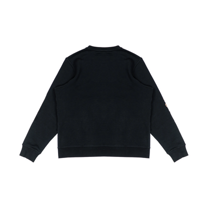 Custom Nike Sweatshirt Black With Vintage - Style Patchwork Pattern