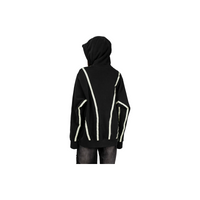 Custom Nike Sweatshirt Black With White Line Pattern