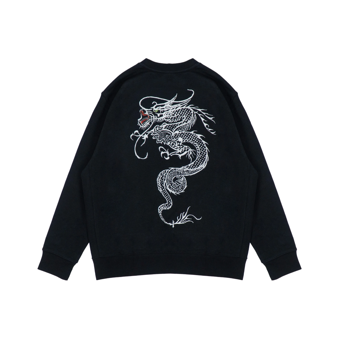 Custom Nike Sweatshirt Dark Black Dragon Motif