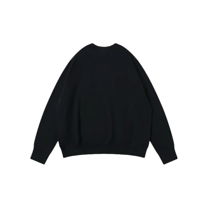 Custom Nike Sweatshirt Solid Black With Chain