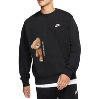 Custom Nike Sweatshirt Teddy Bear Graphic With Text