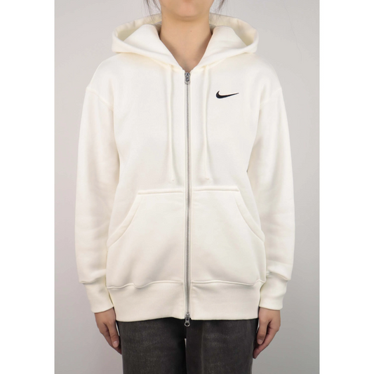 Custom Nike Sweatshirt White Minimalist Design With Small Logo