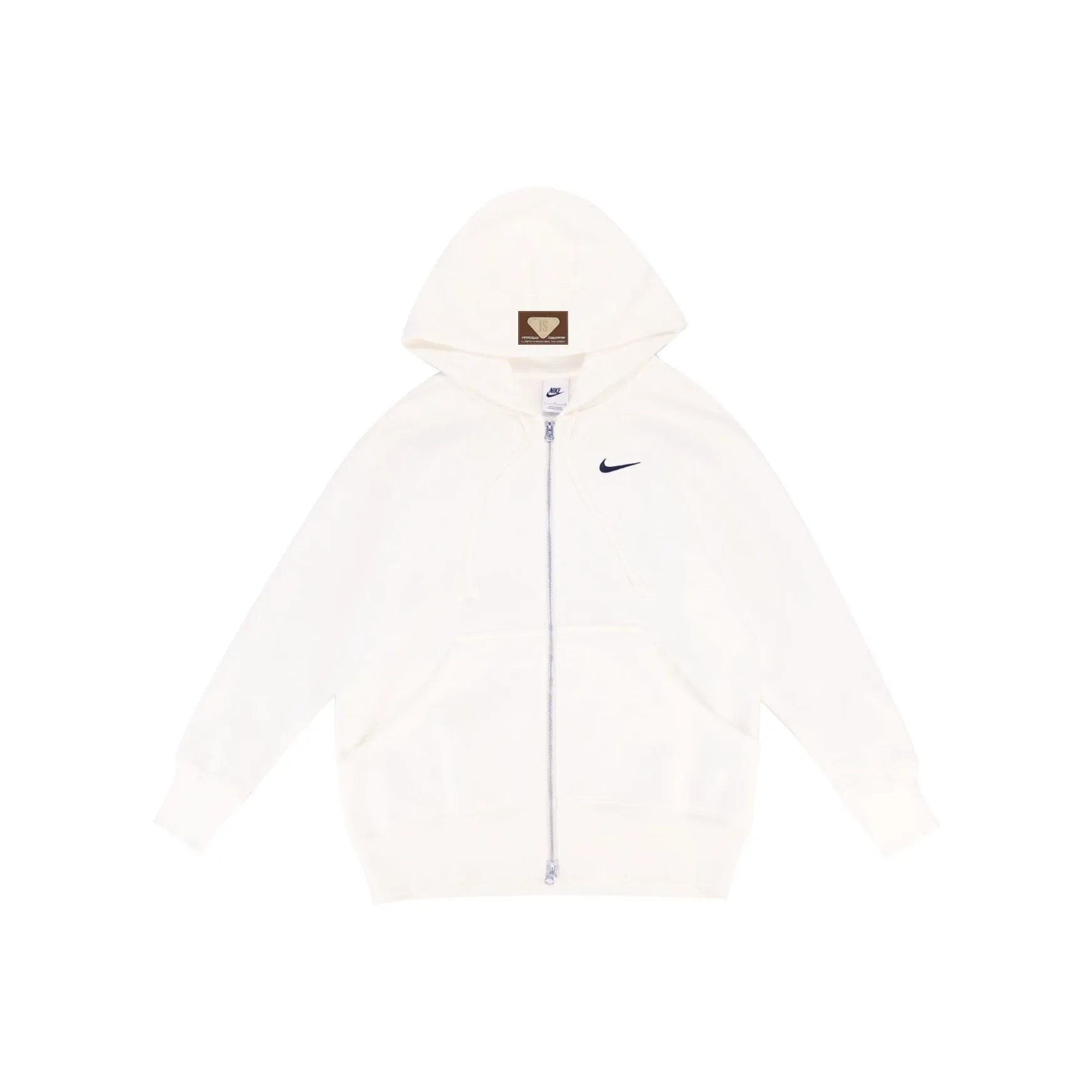 Custom Nike Sweatshirt White Minimalist Design With Small Logo