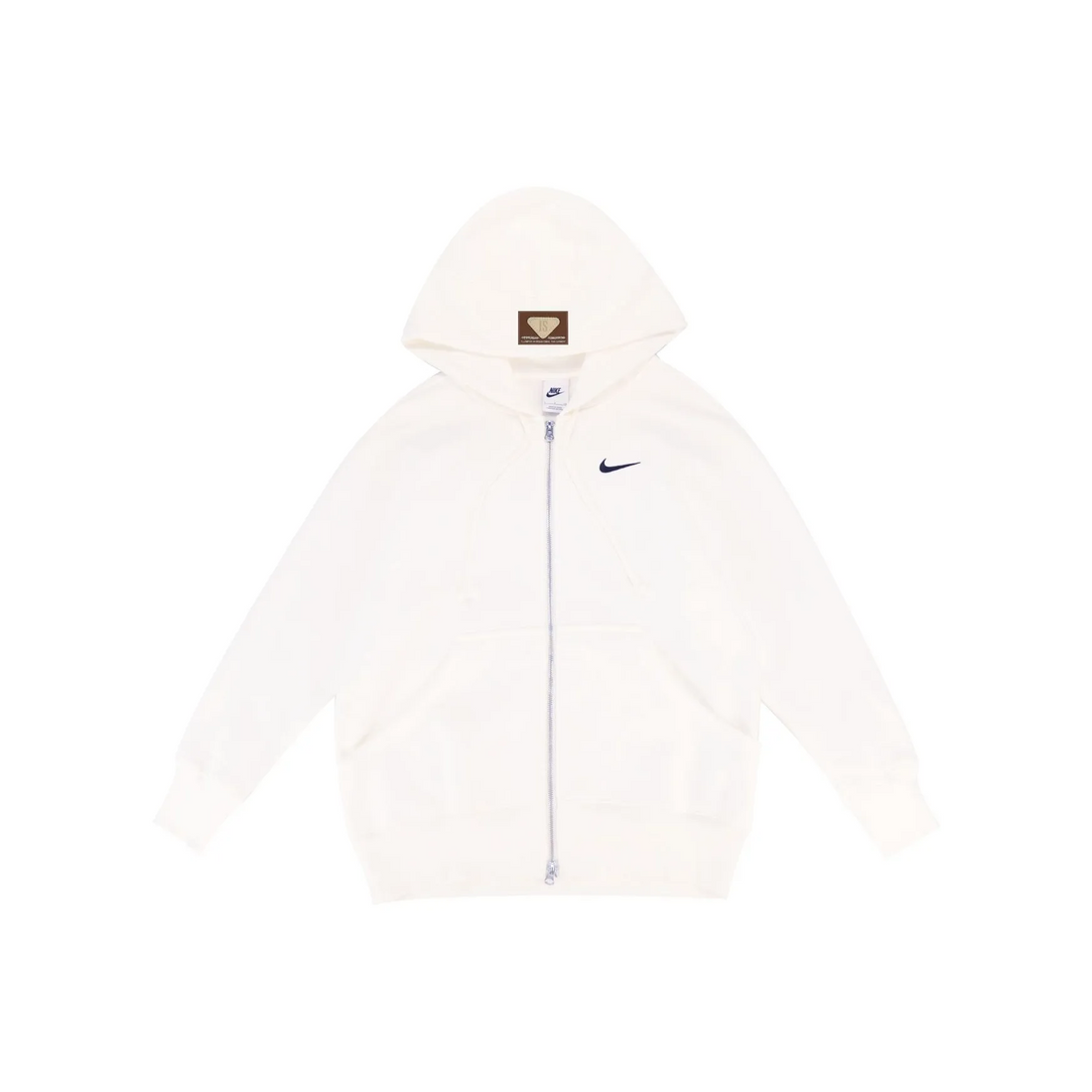 Custom Nike Sweatshirt White Minimalist Design With Small Logo
