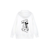 Custom Nike Sweatshirt White With Sketchy Black Patterns