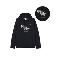 Custom Nike Sweatshirt With Dinosaur Skeleton Graphic