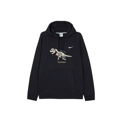 Custom Nike Sweatshirt With Dinosaur Skeleton Graphic
