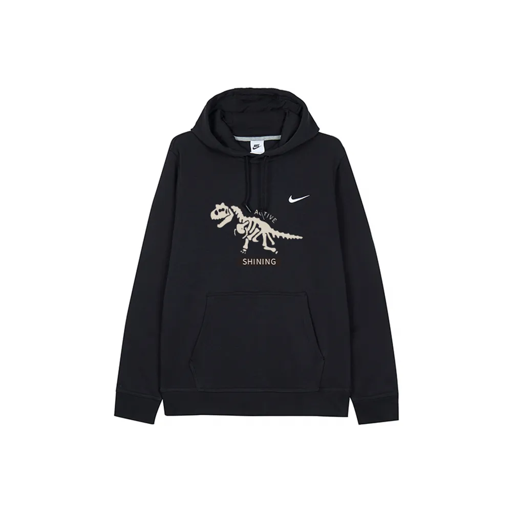 Custom Nike Sweatshirt With Dinosaur Skeleton Graphic