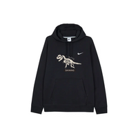 Custom Nike Sweatshirt With Dinosaur Skeleton Graphic