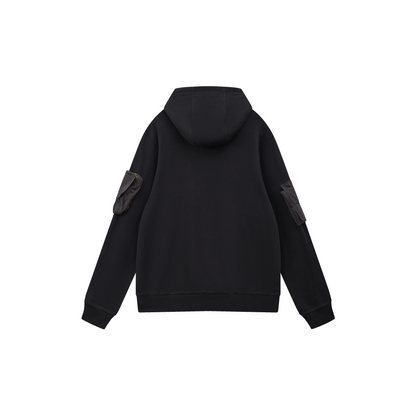 Custom Nike Sweatshirt With Utility Pockets Black Design