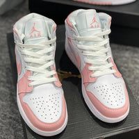 Custom Jordans White Light Pink