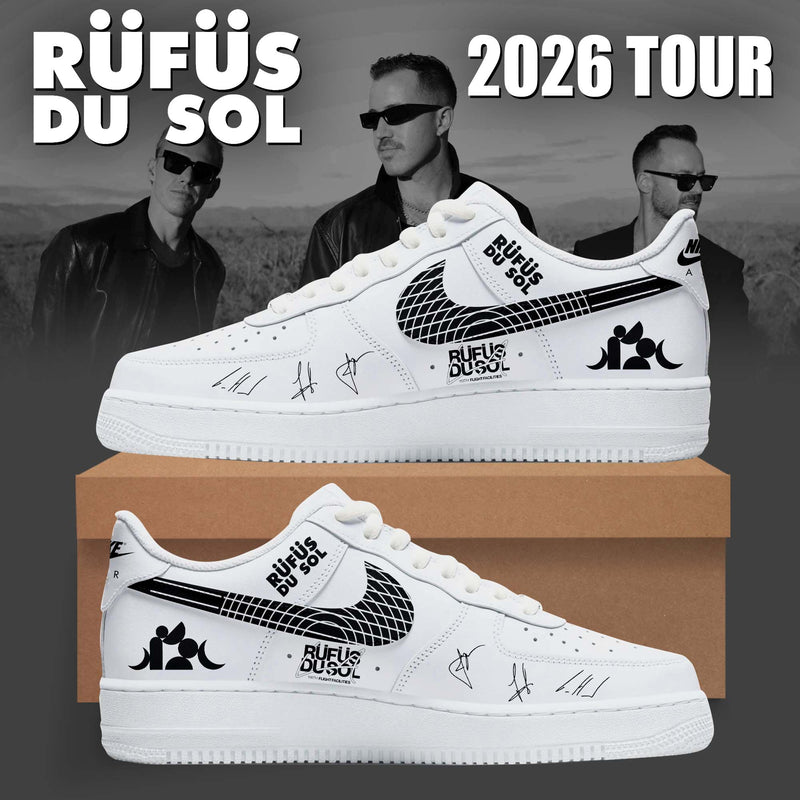 Hand Painted Rüfüs Du Sol Custom Air Force 1 Sneakers