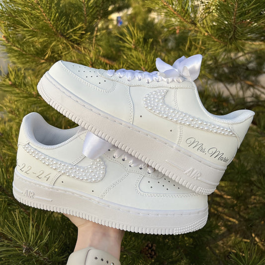 Nike Air Force 1 Shadow Blanco Negro Personalizado