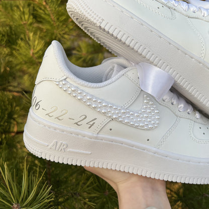 Nike Air Force 1 Shadow Weiß Schwarz Custom