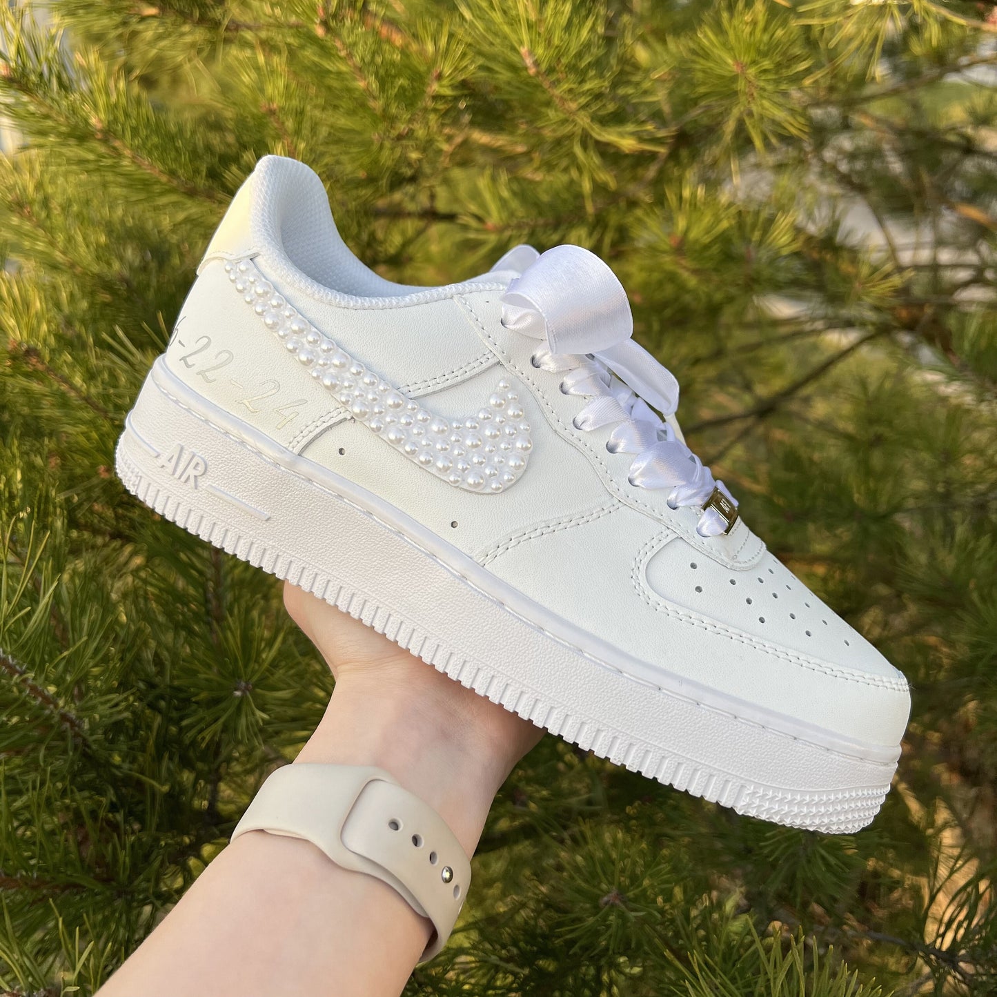 Nike Air Force 1 Shadow Weiß Schwarz Custom