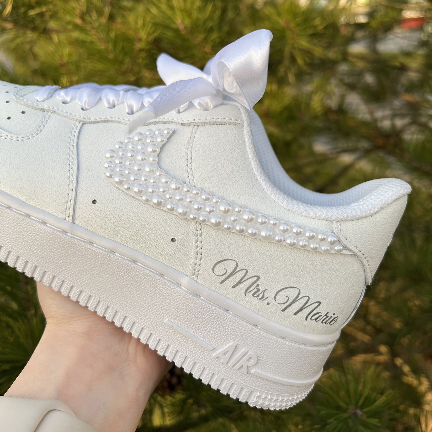 Nike Air Force 1 Shadow Weiß Schwarz Custom