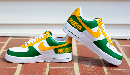 Hand Painted Packers Custom Air Force 1 Sneakers