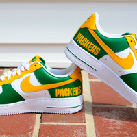 Hand Painted Packers Custom Air Force 1 Sneakers