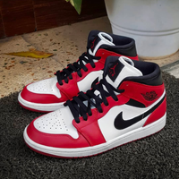 Hand Painted Red Custom Air Jordan 1 Sneakers