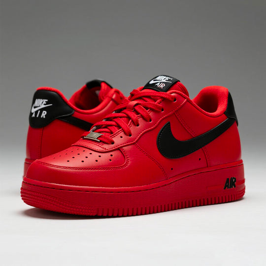 Hand Painted Tiger Red Custom Air Force 1 Sneakers