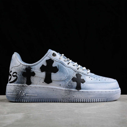 Nike Air Force 1 Shadow Weiß Schwarz Custom