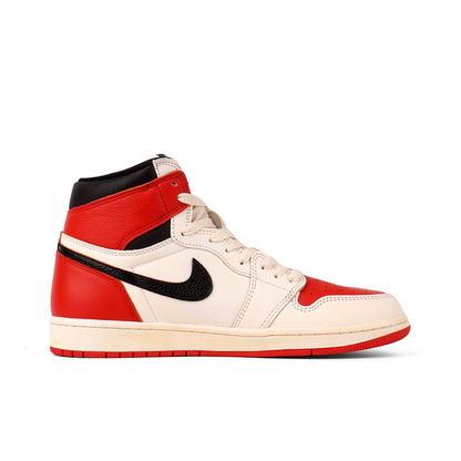 Reversion Swoosh Red Black White TS Custom Air Jordan 1 High