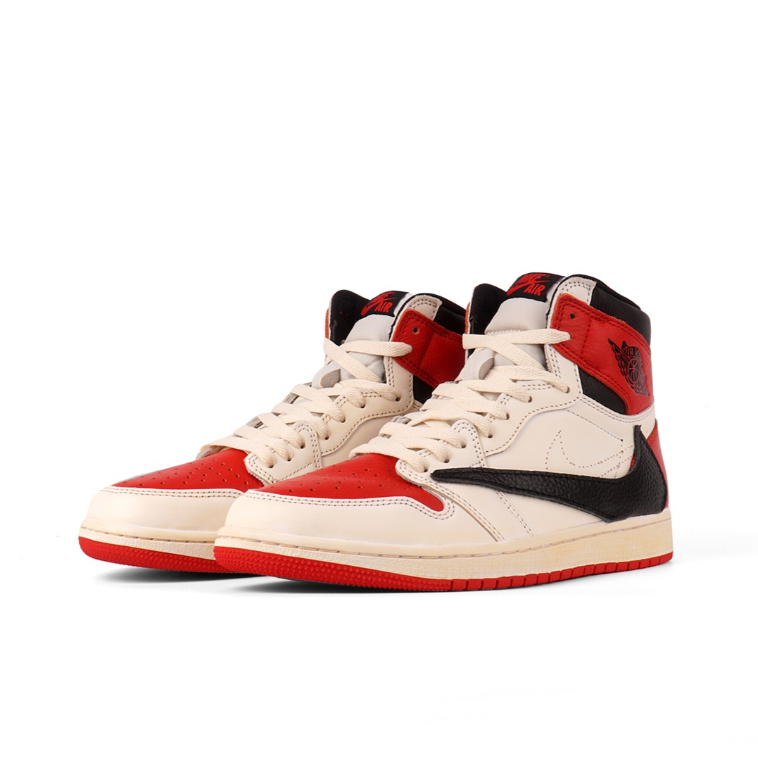Reversion Swoosh Red Black White TS Custom Air Jordan 1 High