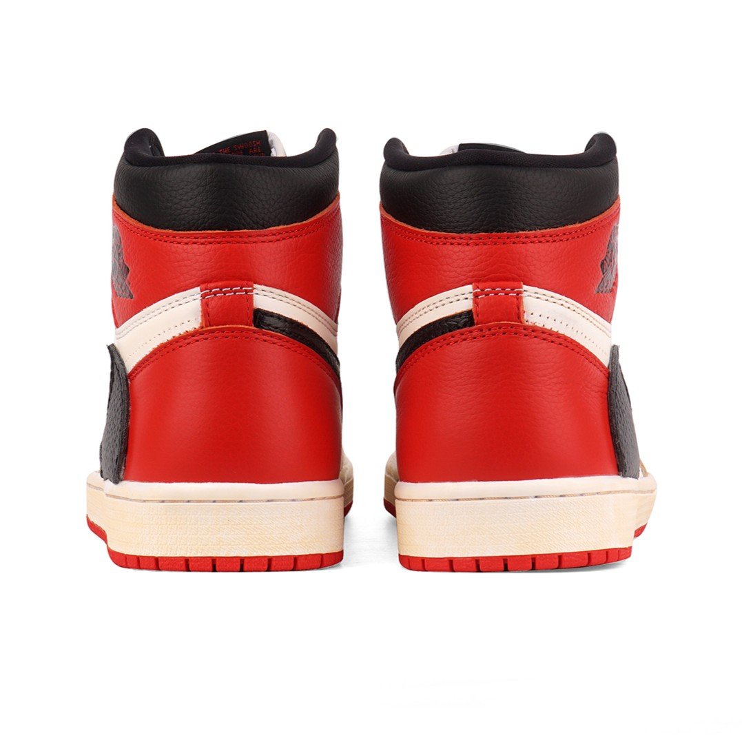 Reversion Swoosh Red Black White TS Custom Air Jordan 1 High