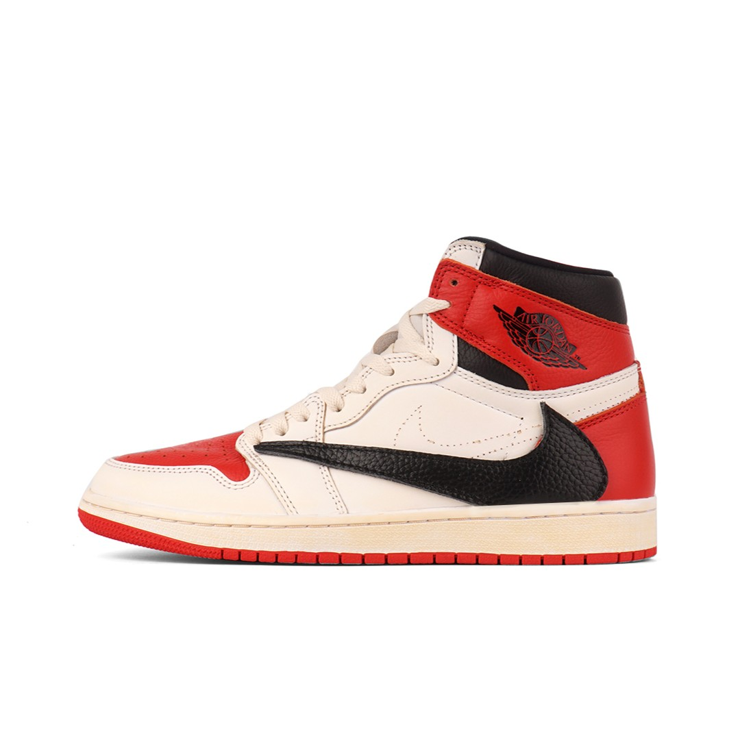 Reversion Swoosh Red Black White TS Custom Air Jordan 1 High