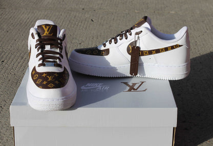 Nike Air Force 1 Shadow Blanco Negro Personalizado