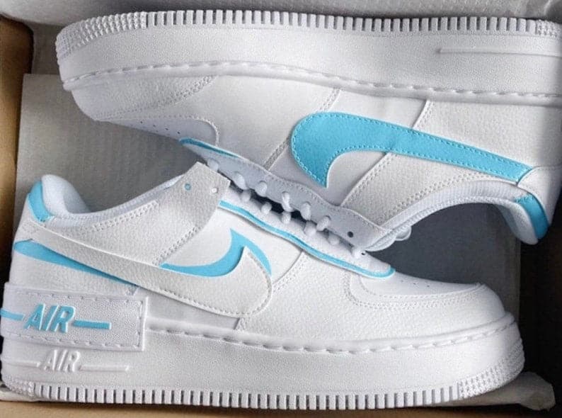 Custom Blue Air Force 1 Shadows