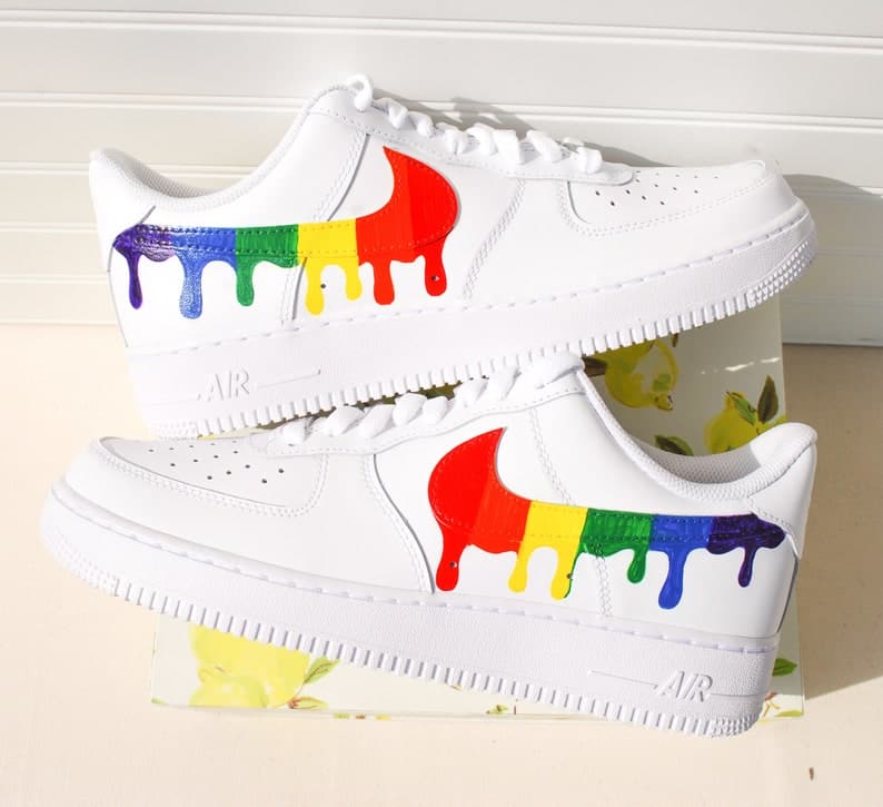 Rainbow Custom Air Force 1 Handpainted