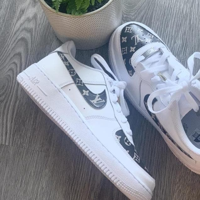 Custom Air Force 1 Classic Louis With Gold Aglets