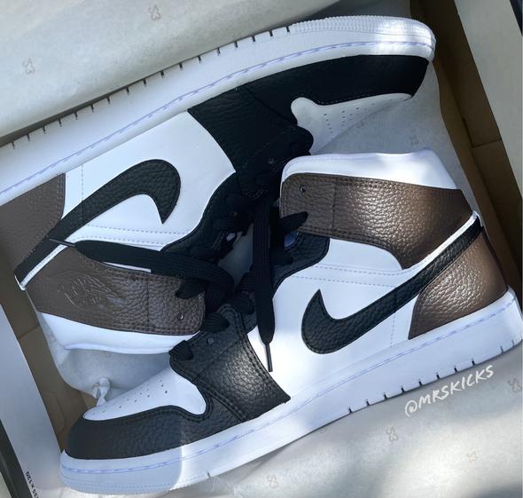 Custom Air Jordan 1 Mocha Brown