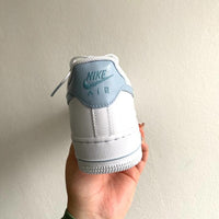 Custom Air Force 1 light Blue Swoosh