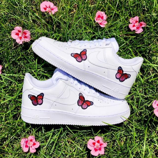 Custom Air Force 1 Butterfly Love