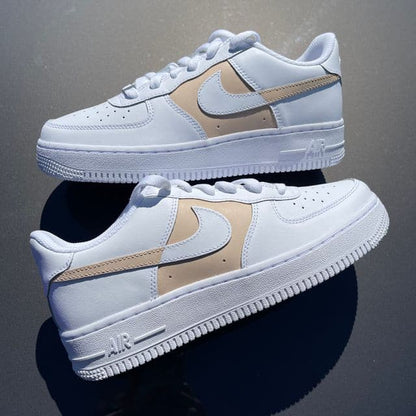 Custom Air Force 1 Two tone beige